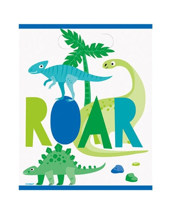 Dino-Roar Plastic Treat Bags (8pk)