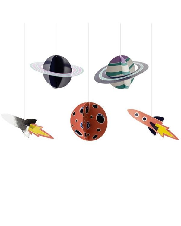 Space Hanging Decorations (5pk)