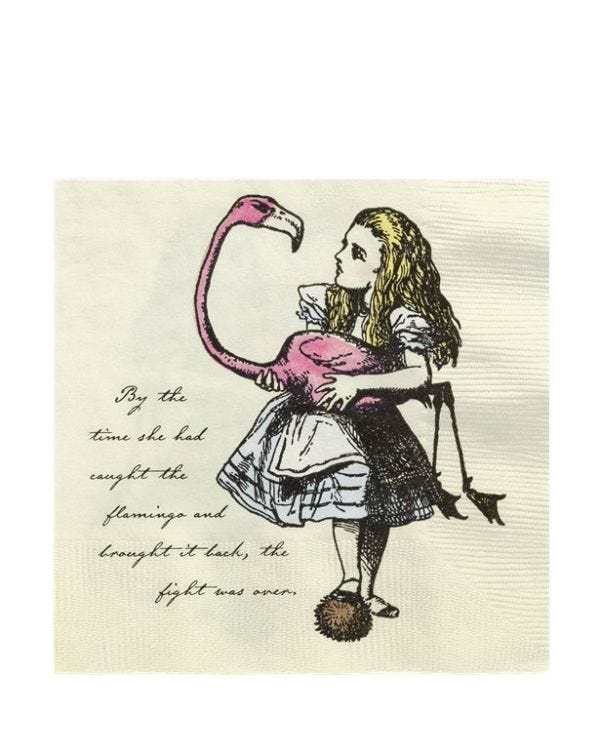 Alice in Wonderland Paper Napkins - 33cm (20pk)