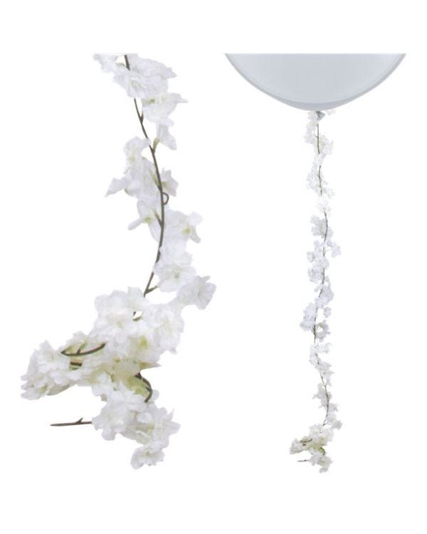 White Blossom Floral Garland - 2.1m