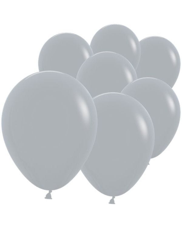 Fashion Grey Sempertex Latex Balloons - 5&quot; (100pk)