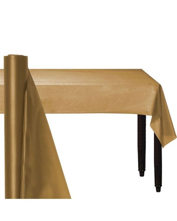 Gold Plastic Banqueting Roll - 30m x 1m