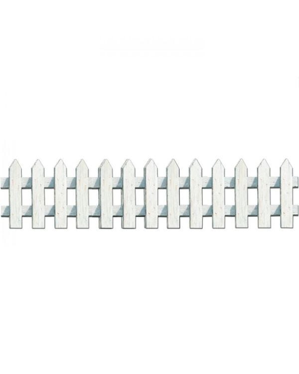 White Picket Fence Cutouts (3pk)