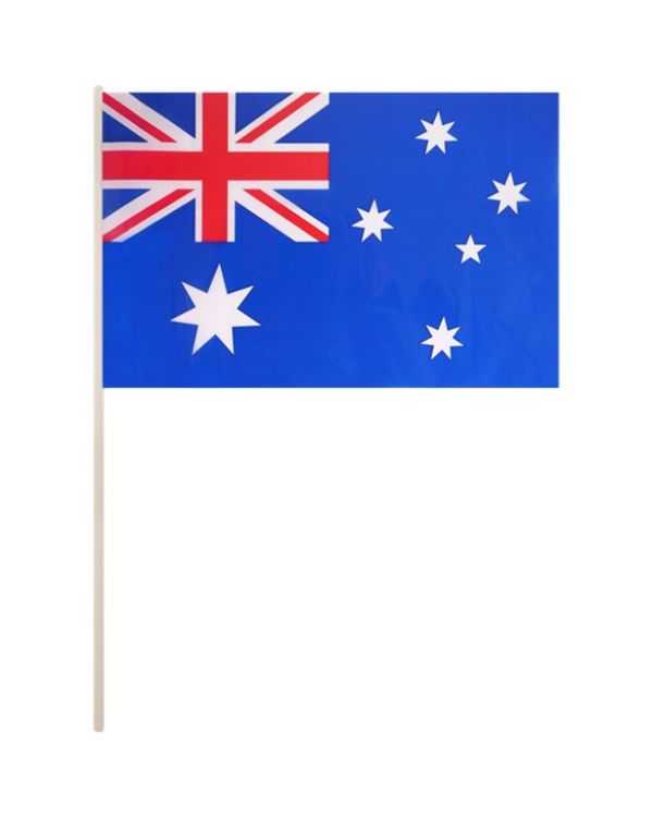 Australian Hand Waving Flag