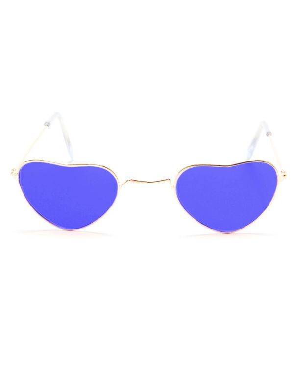 Blue Heart Glasses