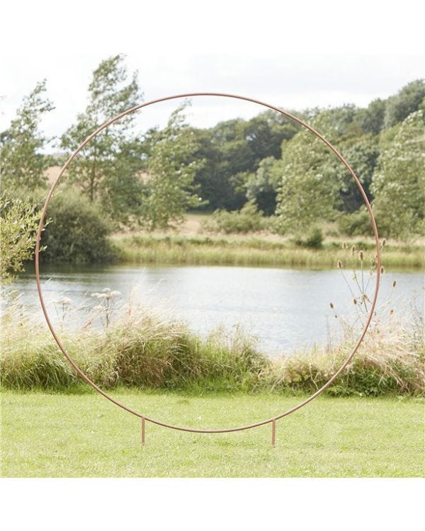Copper Round Moongate Hoop - 2m