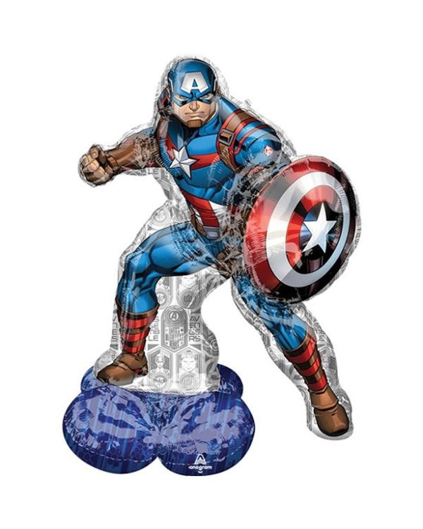 Avengers Captain America AirLoonz Foil Balloon - 58&quot; x 37&quot;
