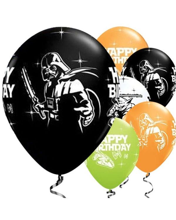 Star Wars Happy Birthday Balloons - 11&#039;&#039; Latex - 25 pack (25pk)