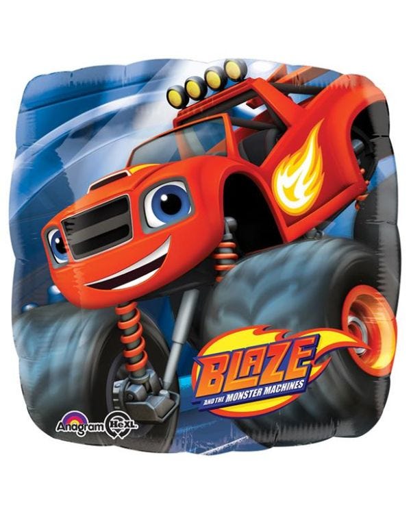Blaze Square Balloon - 18&quot; Foil