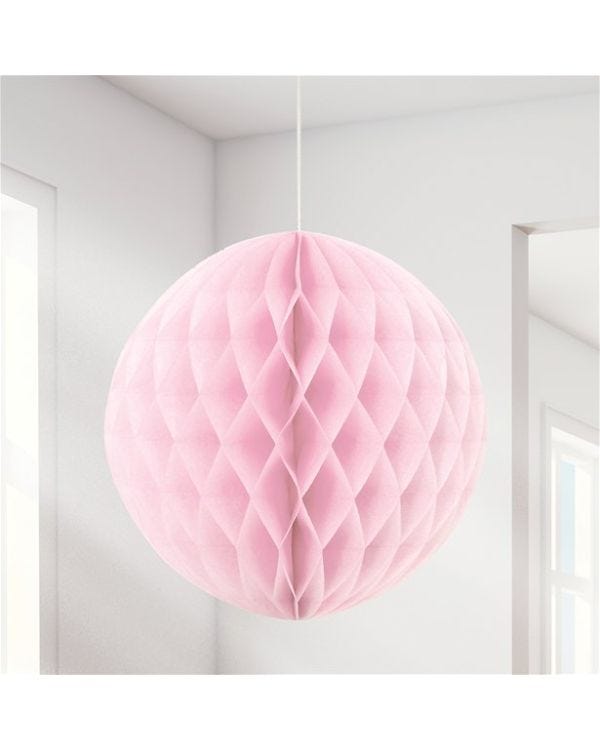 Baby Pink Honeycomb Ball Decoration - 20cm