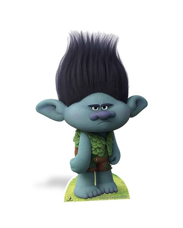 Troll Branch Cardboard Cutout - 79cm x 53cm