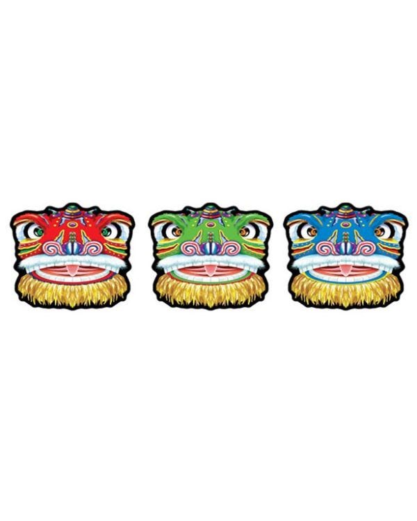 Chinese New Year Dragon Cutouts - 40cm (3pk)
