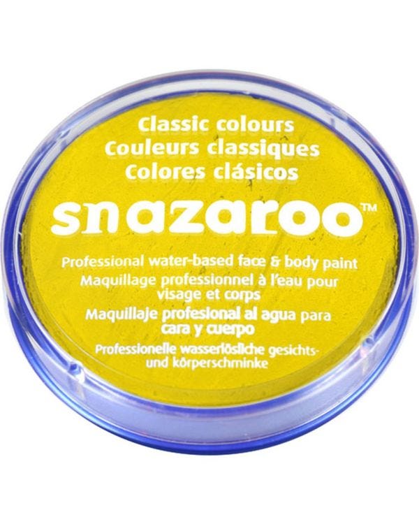 Snazaroo Bright Yellow Face Paint - 18ml