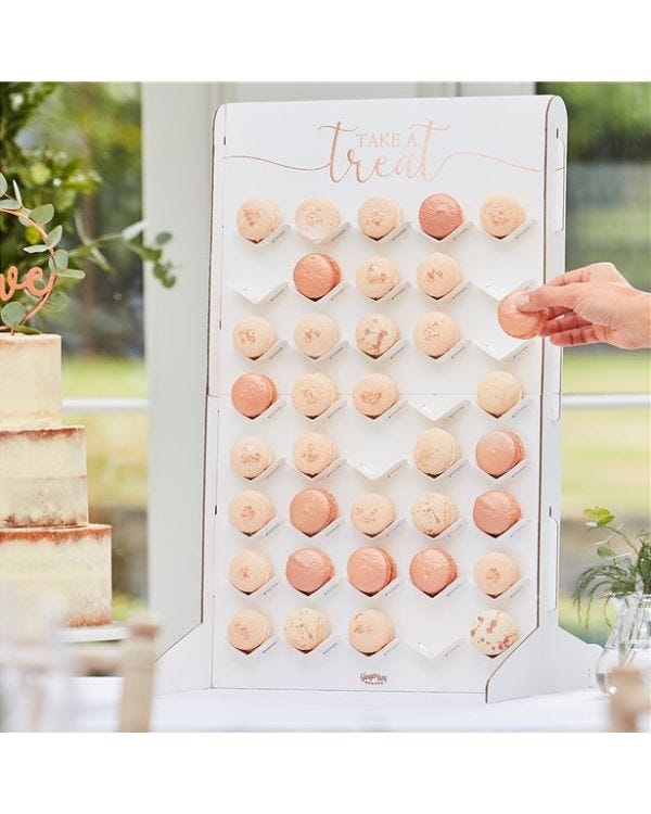 Botanical Wedding Macaron Stand - 60cm