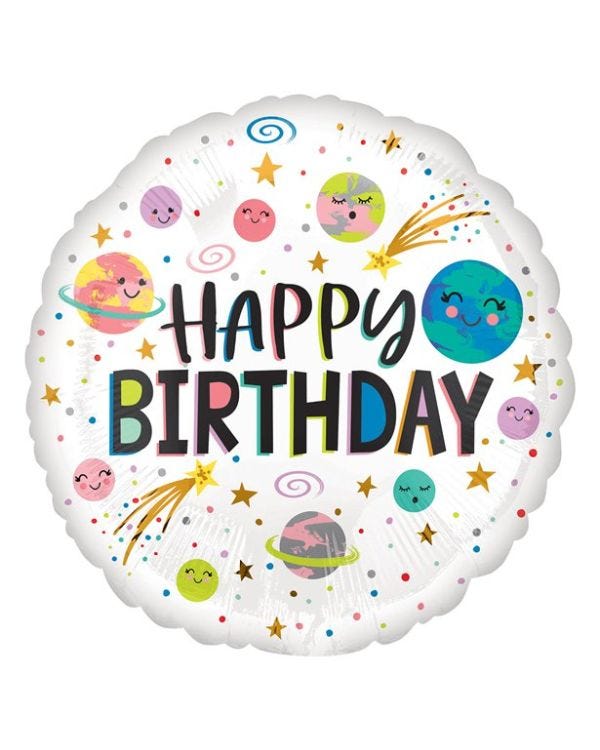 Galaxy Happy Birthday Balloon - 18&quot; Foil