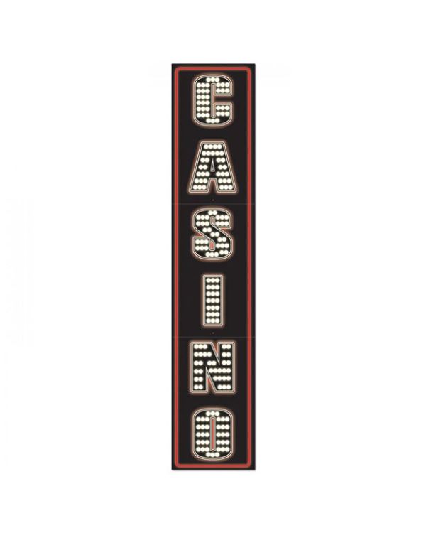Giant Casino Cardboard Sign - 180cm x 30cm