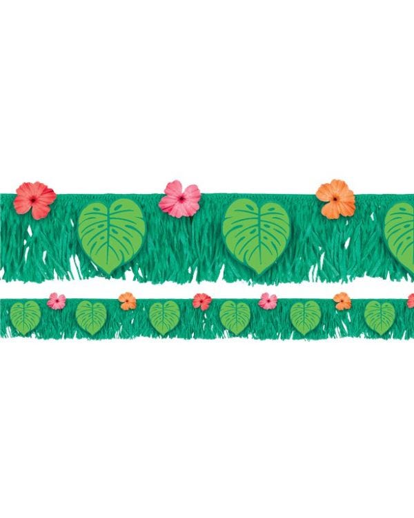 Tropical Jungle Fringe Banner - 1.77m