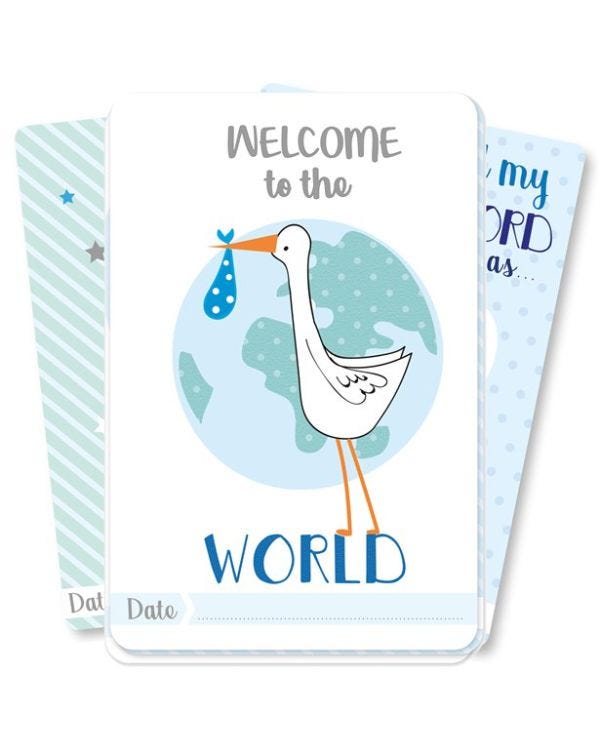 Baby Boy Moment Cards (30pk)