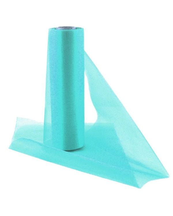 Aqua Organza Sheer Roll - 25m