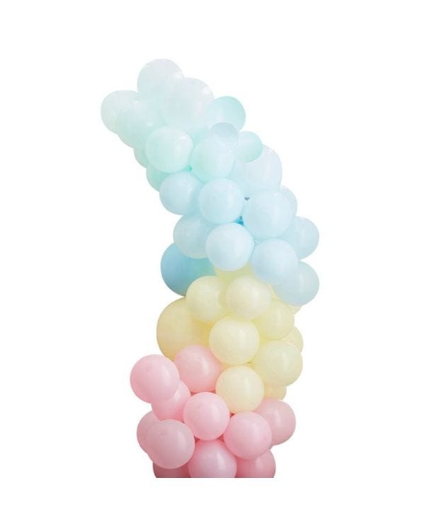 Mixed Pastels Latex Balloon Arch Kit - 75 Balloons