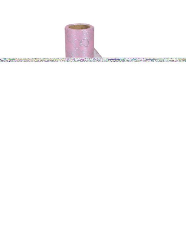Pink Heart Organza Sheer Roll - 10m