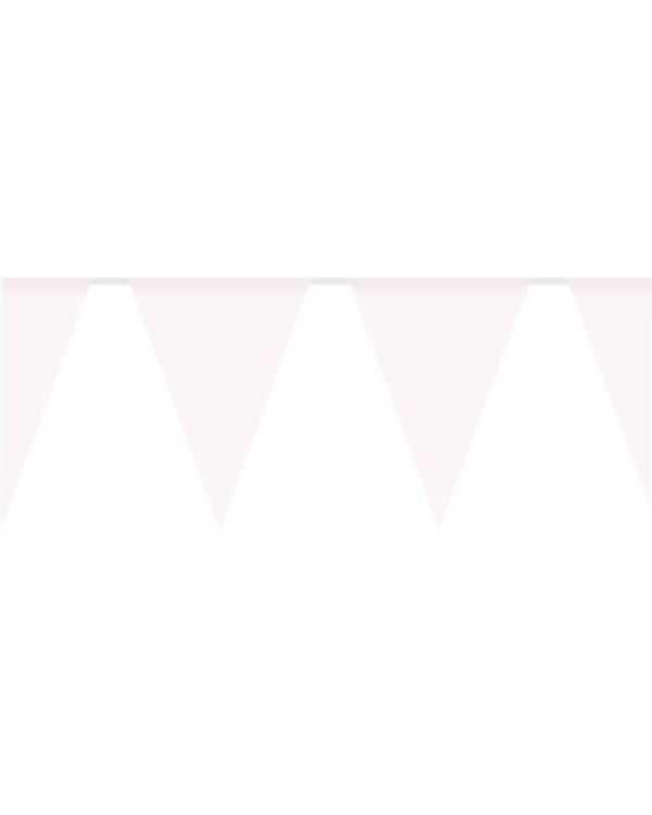 White Plastic Bunting - 10m