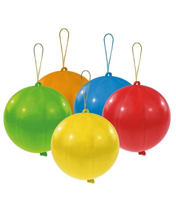 Punch Ball Assorted Latex Balloons (5pk)