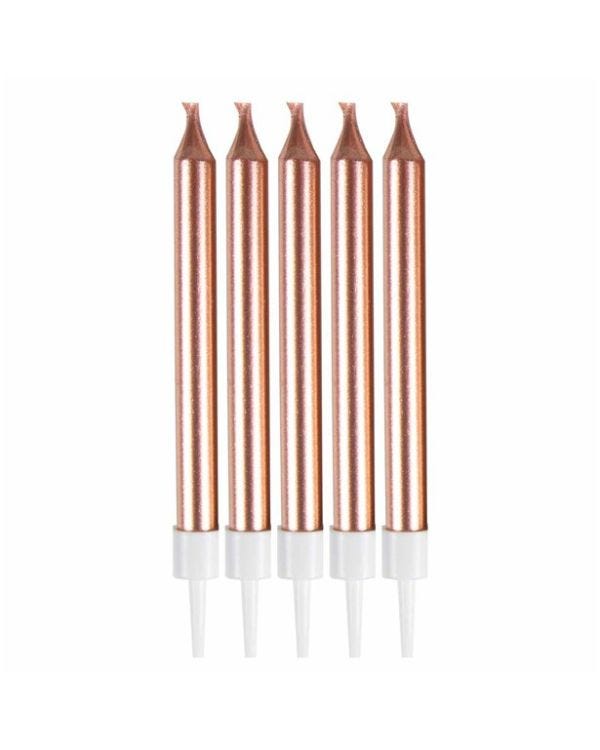 Rose Gold Candles - 6cm (10pk)