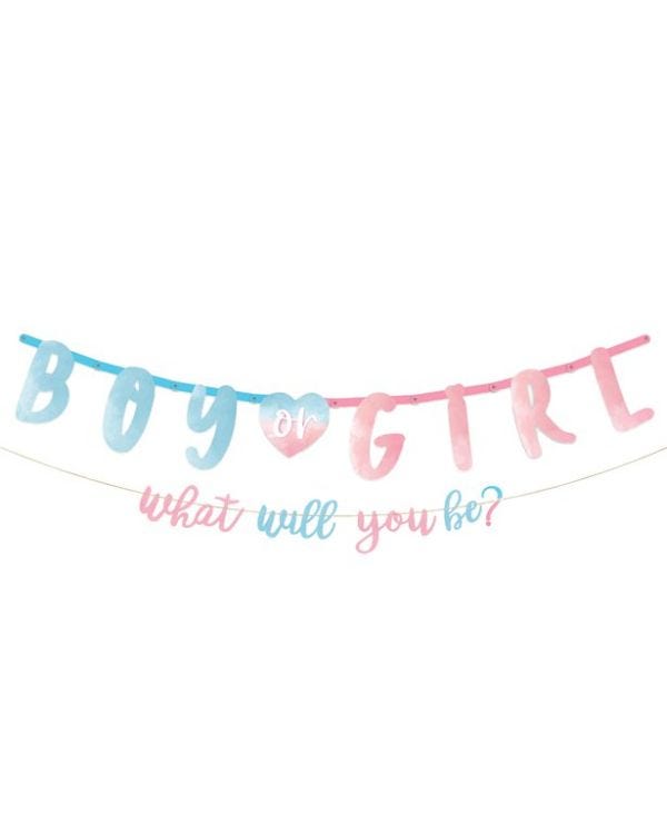 The Big Reveal Letter Banner Kit - 3m