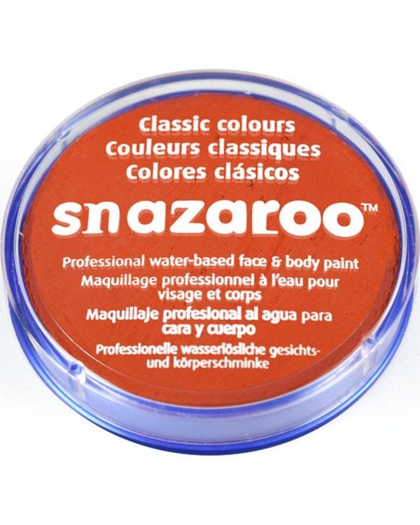 Snazaroo Dark Orange Face Paint - 18ml
