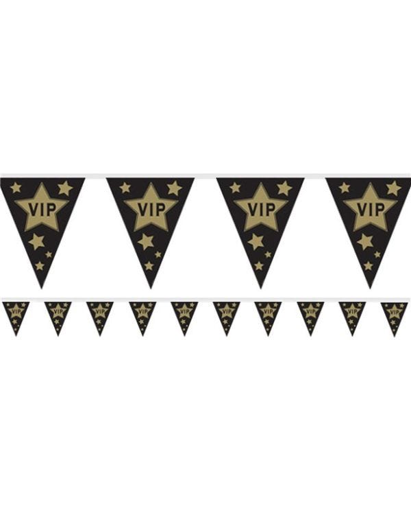 Hollywood VIP Flag Plastic Bunting - 3.7m