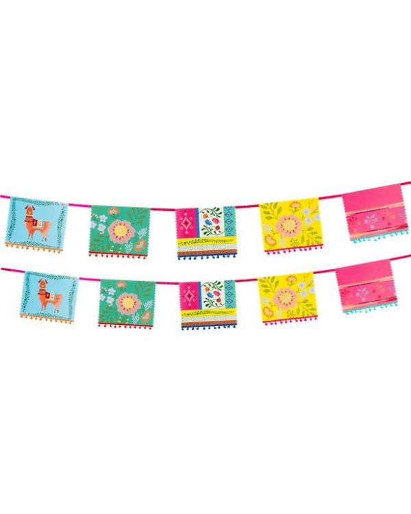 Boho Mix Pom Pom Bunting - 4m