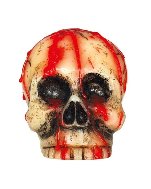Blood Skull Candle - 10cm