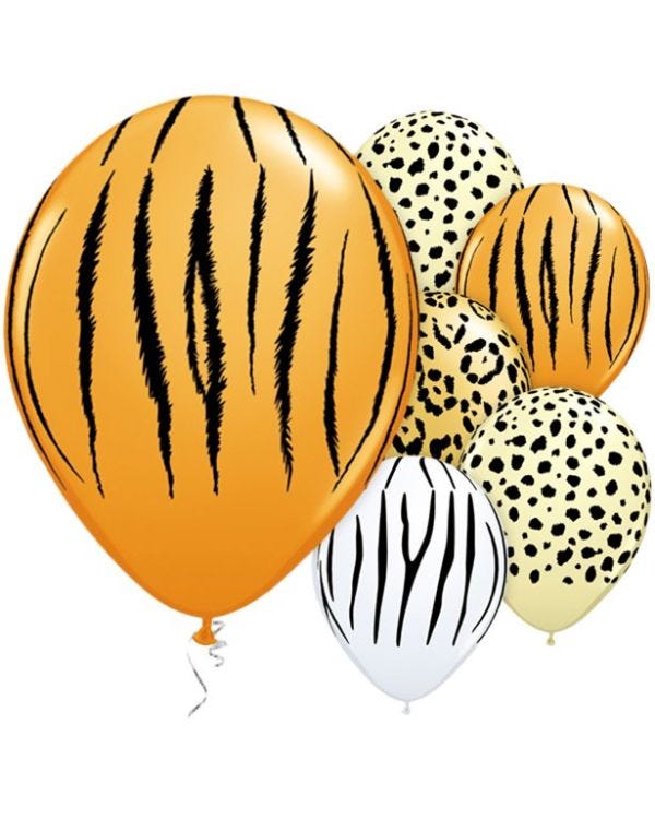 Safari Assorted Balloons - 11&quot; Latex (25pk)