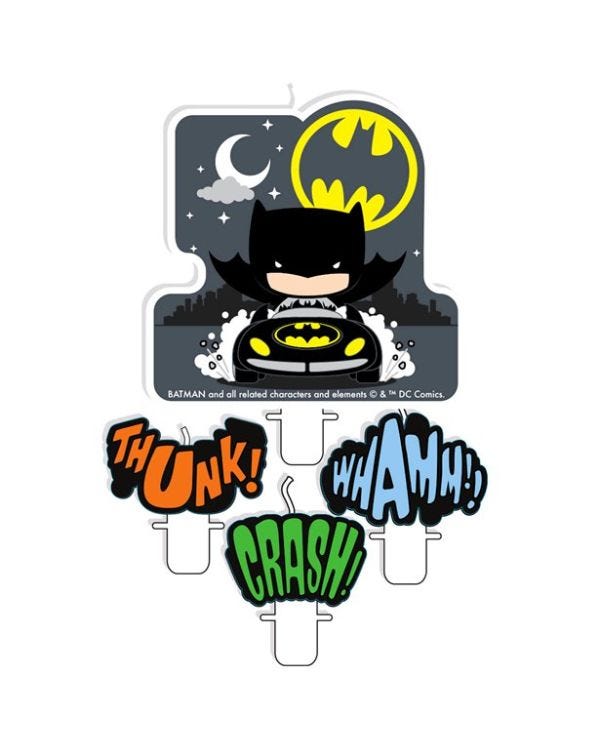 Batman &amp; Joker Candle (4pk)