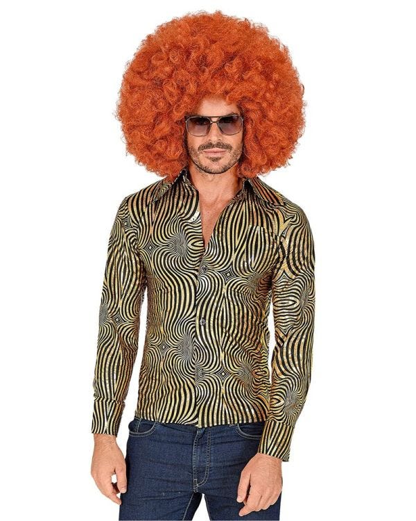 70&#039;s Gold Shirt - Adult Costume