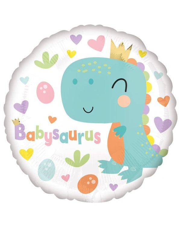 Babysaurus Baby Shower Foil Balloon - 18&quot;