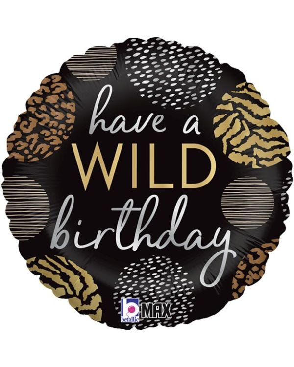 Wild Birthday Foil Balloon - 18&quot;