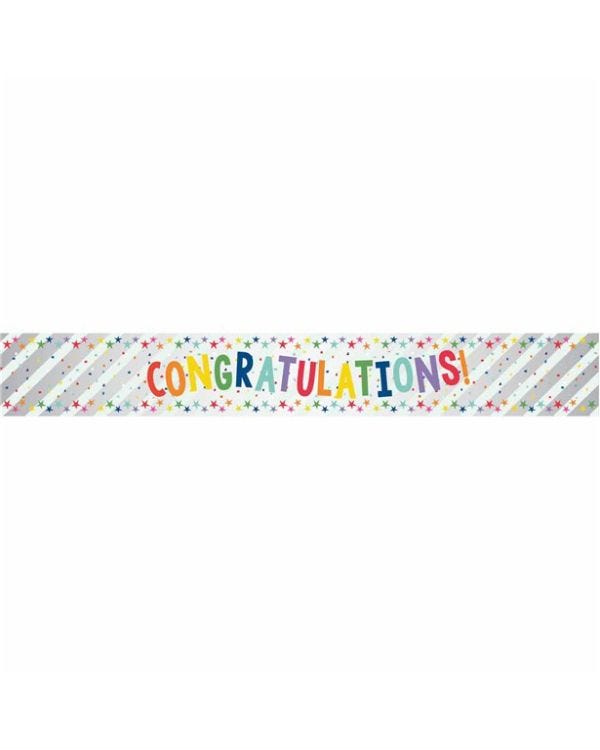Congratulations Foil Banner - 1.74m