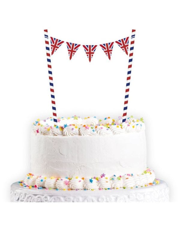 Union Jack Cake Bunting - 22cm x 19xm