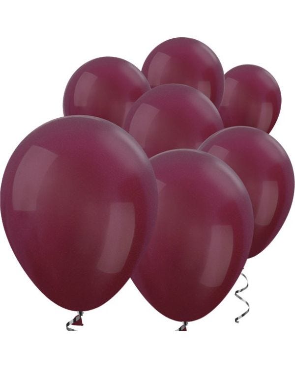 Burgundy Metallic Mini Balloons - 5&quot; Latex Balloons (100pk)