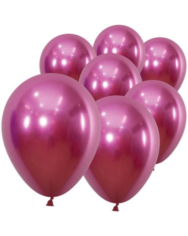 Reflex Fuchsia Sempertex Latex Balloons - 5&quot; (50pk)