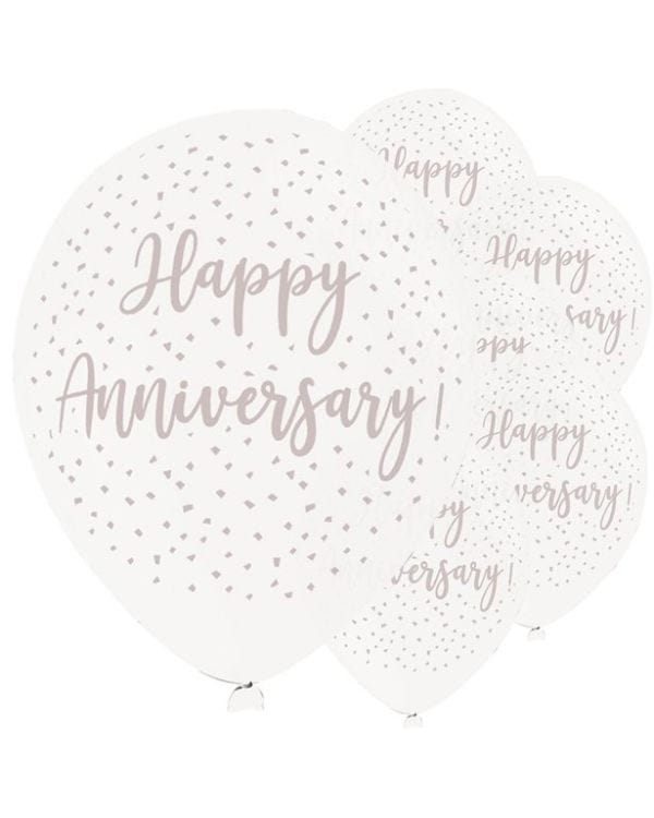 Happy Anniversary Latex Balloons - 11&quot; (6pk)