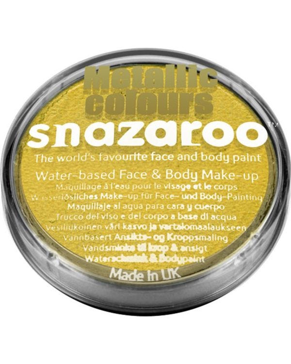 Snazaroo Electric Gold Face Paint - 18ml