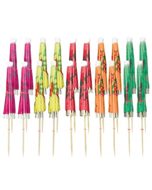 Cocktail Umbrella Picks Assortment - 10cm (20pk)