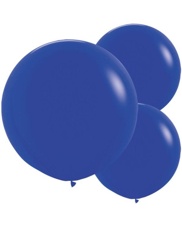 Royal Blue Balloons - 24&quot; Latex (3pk)