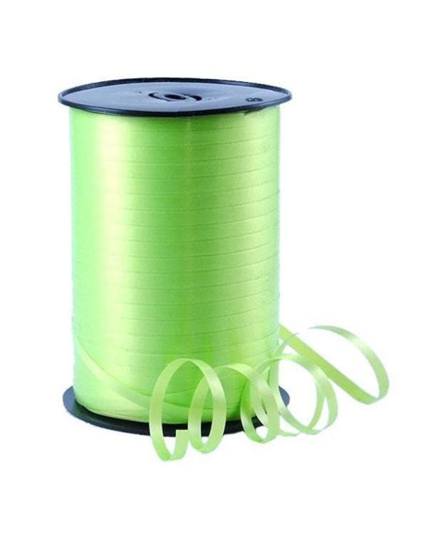 Lime Green Curling Balloon Ribbon - 500m