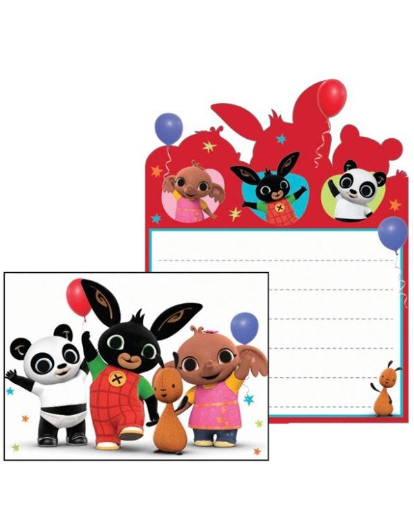 Bing Party Invitations (8pk)