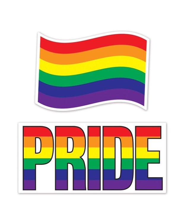 Giant Rainbow Cutouts (2pk)