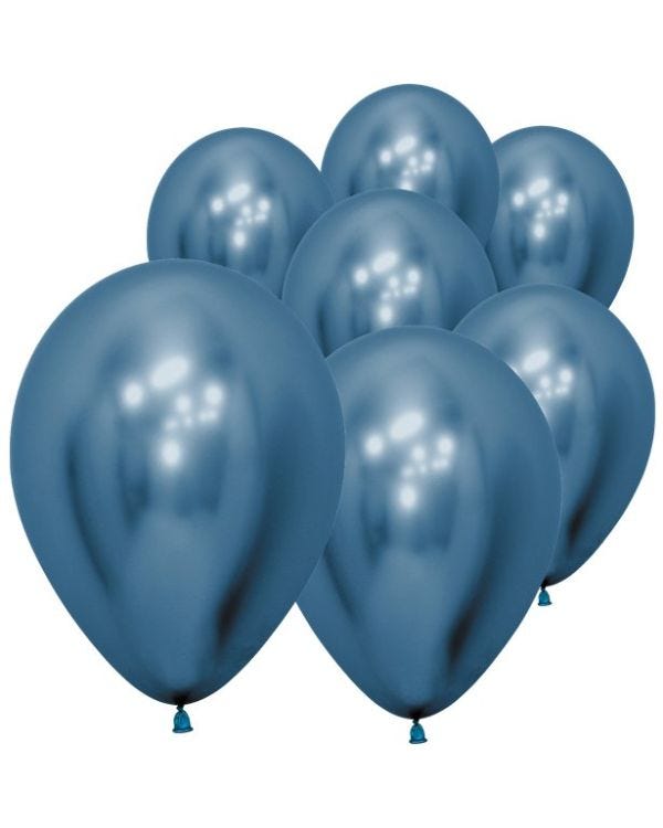 Blue Reflex Balloons - 5&quot; Latex (50pk)